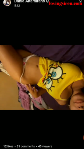Dania altamirano – live con pijama de bob esponja onlyfans filtrado