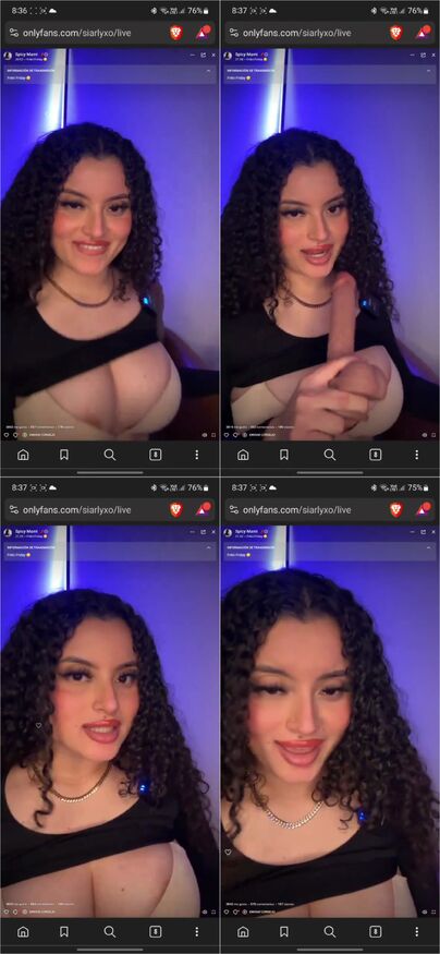 SIARLYXO – CHUPANDO DILDO EN LIVE ONLYFANS