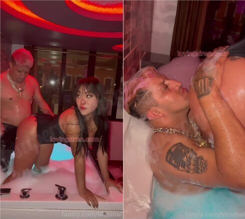 ARIANA RABANAL Y MAKANAKY – EN EL JACUZZI INTENTANTO QUE SE LE PARE FANSLY