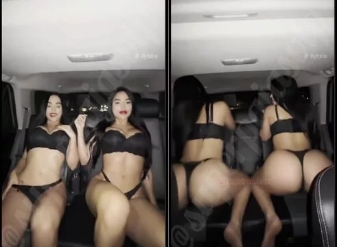 TWINSABELLO – GEMELAS ABELLO – SEXY EN EL COCHE BYFANS