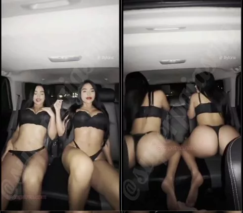 TWINSABELLO – GEMELAS ABELLO – SEXY EN EL COCHE BYFANS