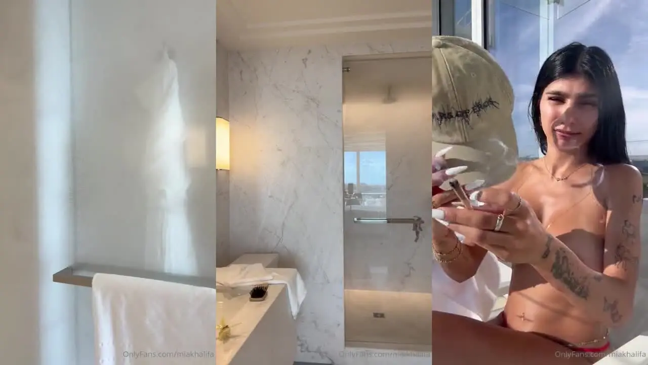 Mia Khalifa libanesa-estadounidense  ducha intensa de 40 minutos y seducción