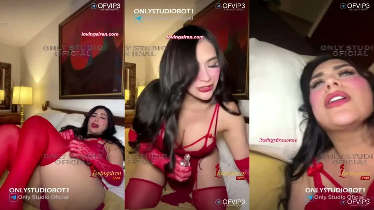 FATIMA SEGOVIA – LIVE HOT CHUECONA EN SEXY LENCERIA ROJO PARA MIS SEGUIDORES HOT XXX