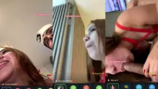 TUFAVORITAMARIA Y SANTY G – CHUPANDOME LAS TETAS STREAMER HOT XXX